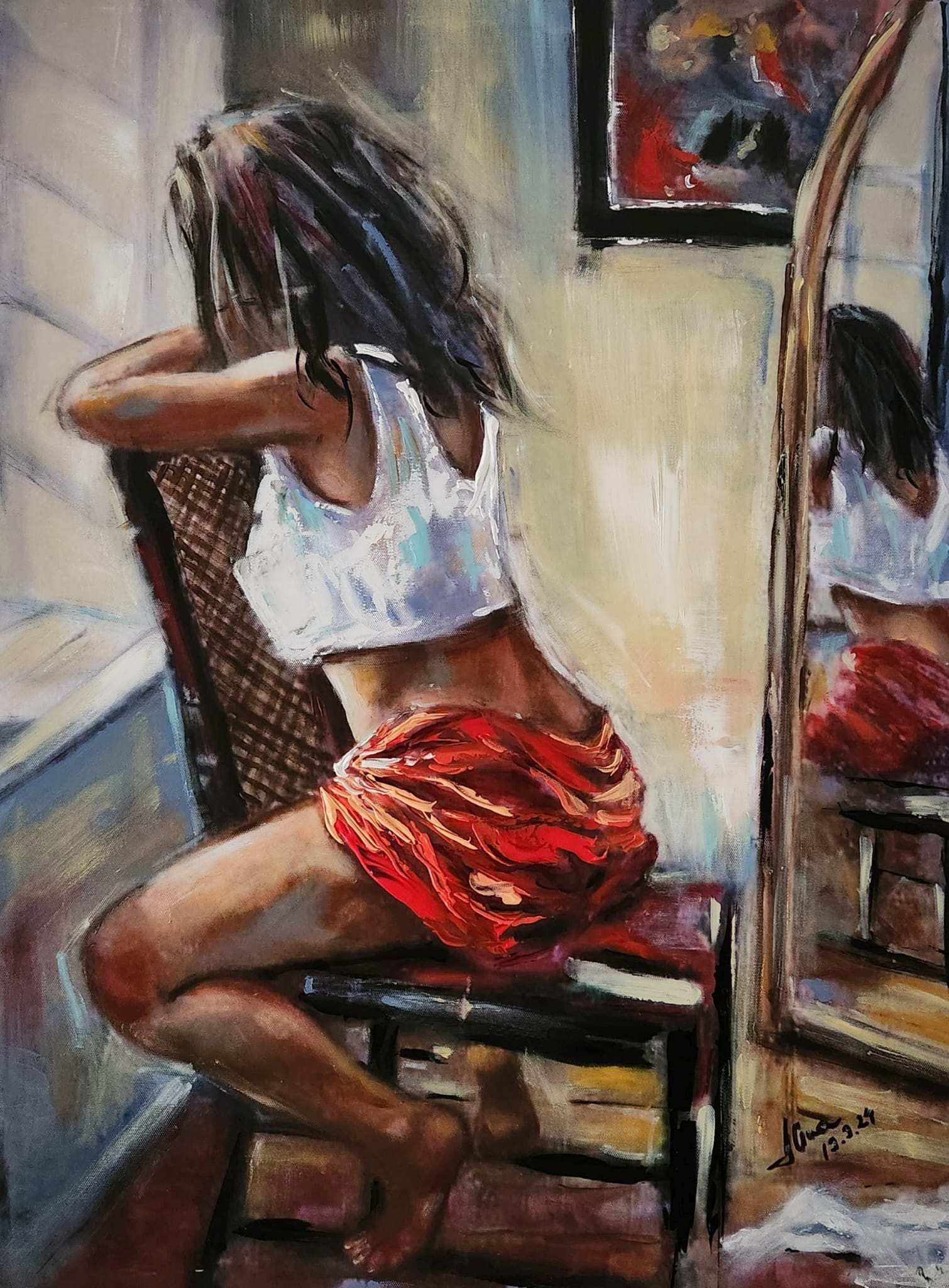 ArteDiAlina.com painting: Looking for the summer ..